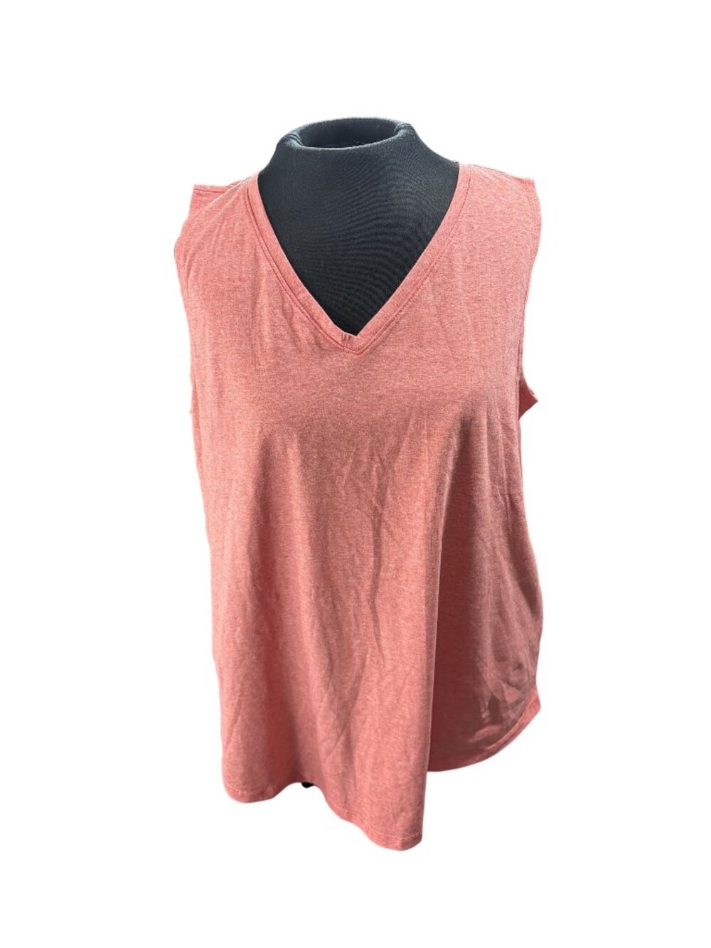 Style & Co Tropical Punch Sleeveless V-Neck Tank Top Womens Large